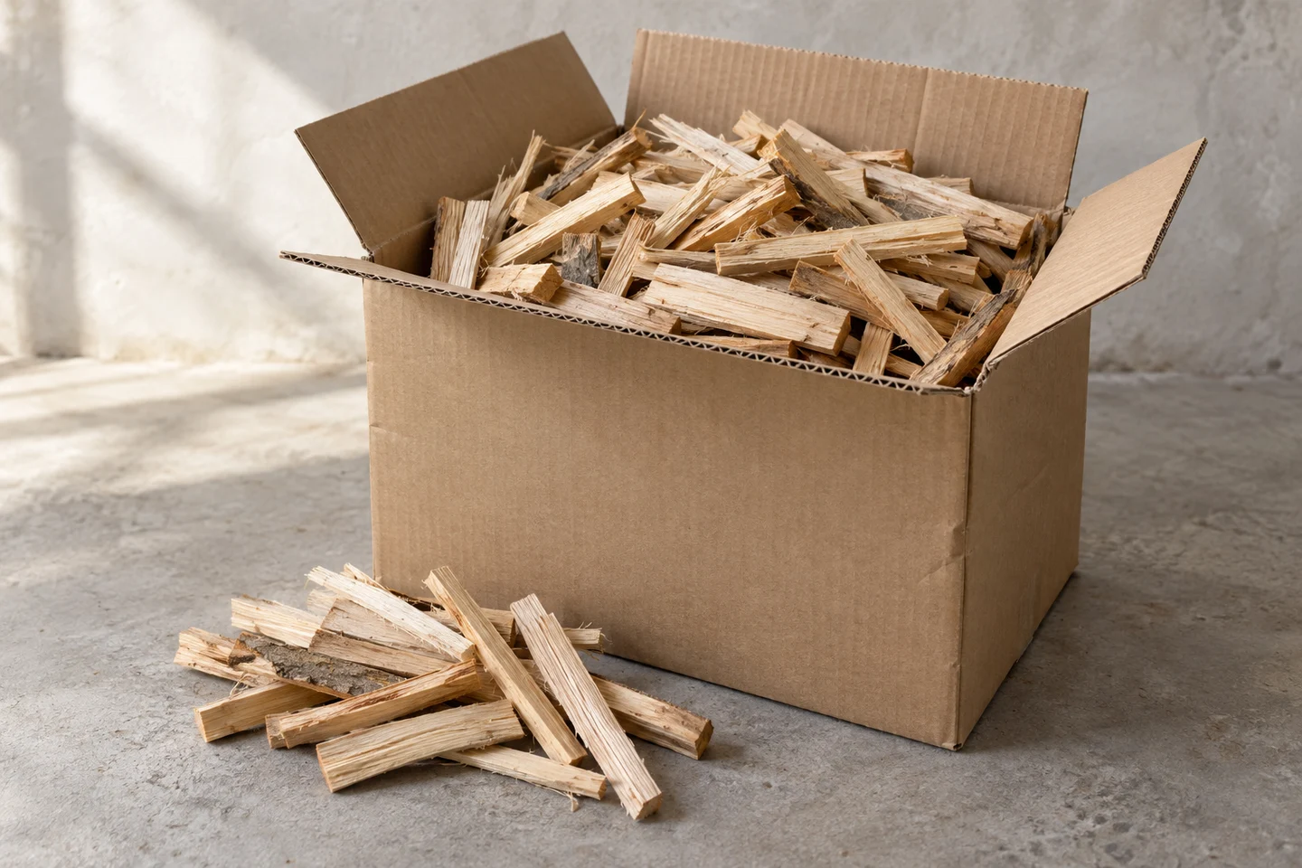 Anzündholz-Vorrat · 6 × 10 kg
